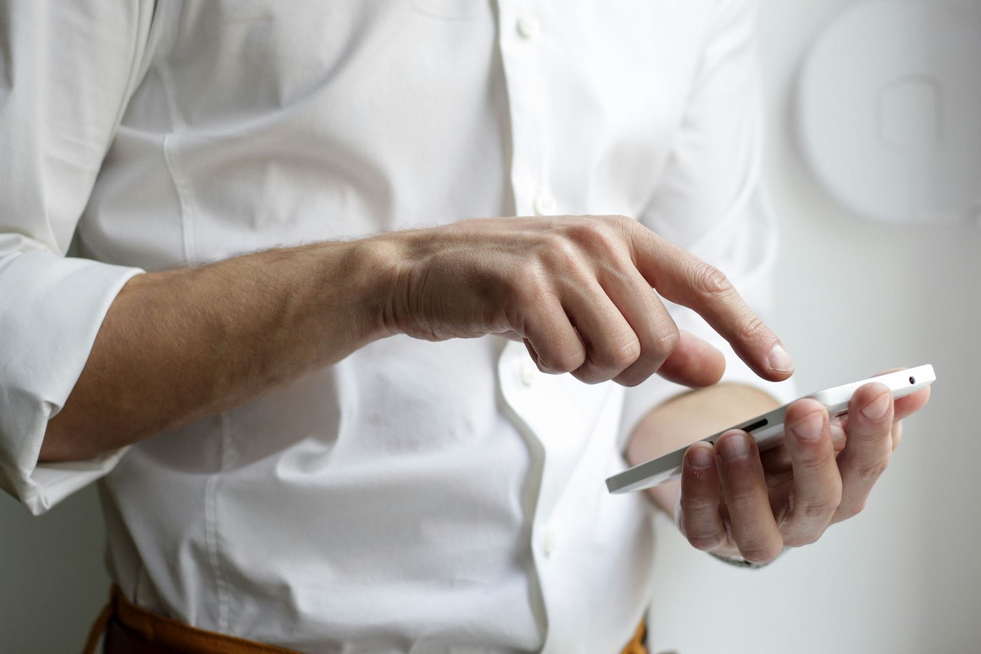 mobile in hand
